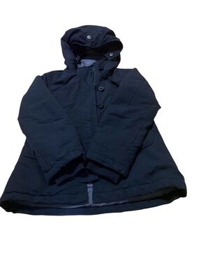 North Sails Kids Hooded Puffer Coat in Navy